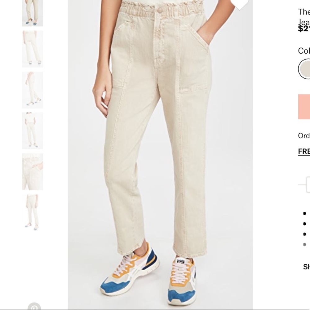 Mother Springy Ankle Jean